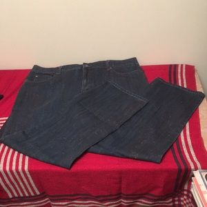 Bandolino Red Sparkle Jeans Size 16